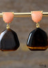 Boho Earrings, Dangle Earrings, Amythyst Tiger Eye